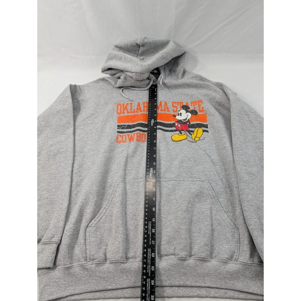 Disney Oklahoma State NCAA‎ Blue 84 Pullover Hoodie Sweatshirt Mens  XL Gray